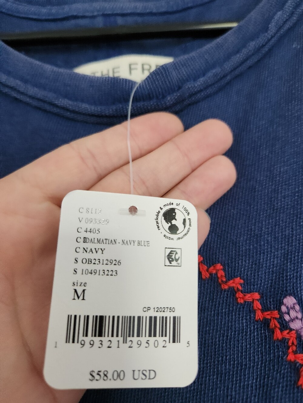 NWT FREE PEOPLE FUR FRIENDS DALMATION SIZE M - Picture 3 of 4